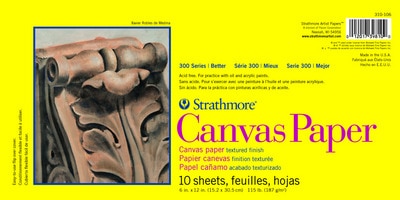 Strathmore Canvas Paper Pad, 300 Series, 9" x 12"