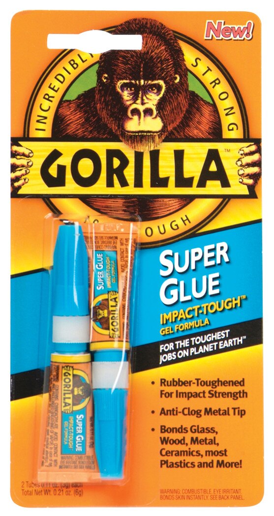 Gorilla Super Glue .11 oz. Tube 2/Pkg.