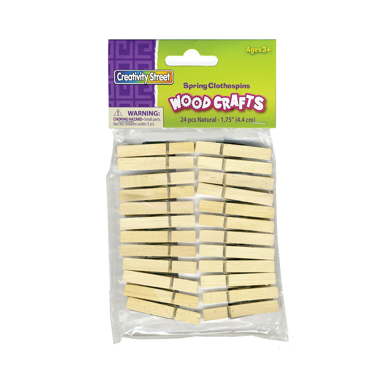 Clothes Pins 1.75" 24Pk - Natural