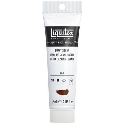 Liquitex Professional Heavy Body Acrylic Color, 2 oz. Tube, Burnt Sienna