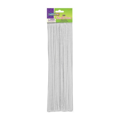 Chenille Stems White 100