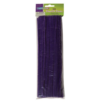 Chenille Stems Purple 100