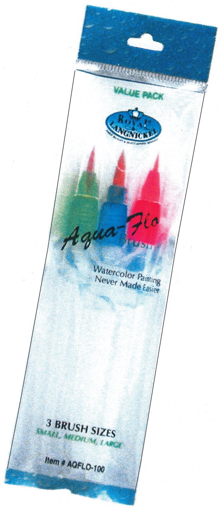 Royal Brush Aqua-Flo Brush Set, 3/Pkg.