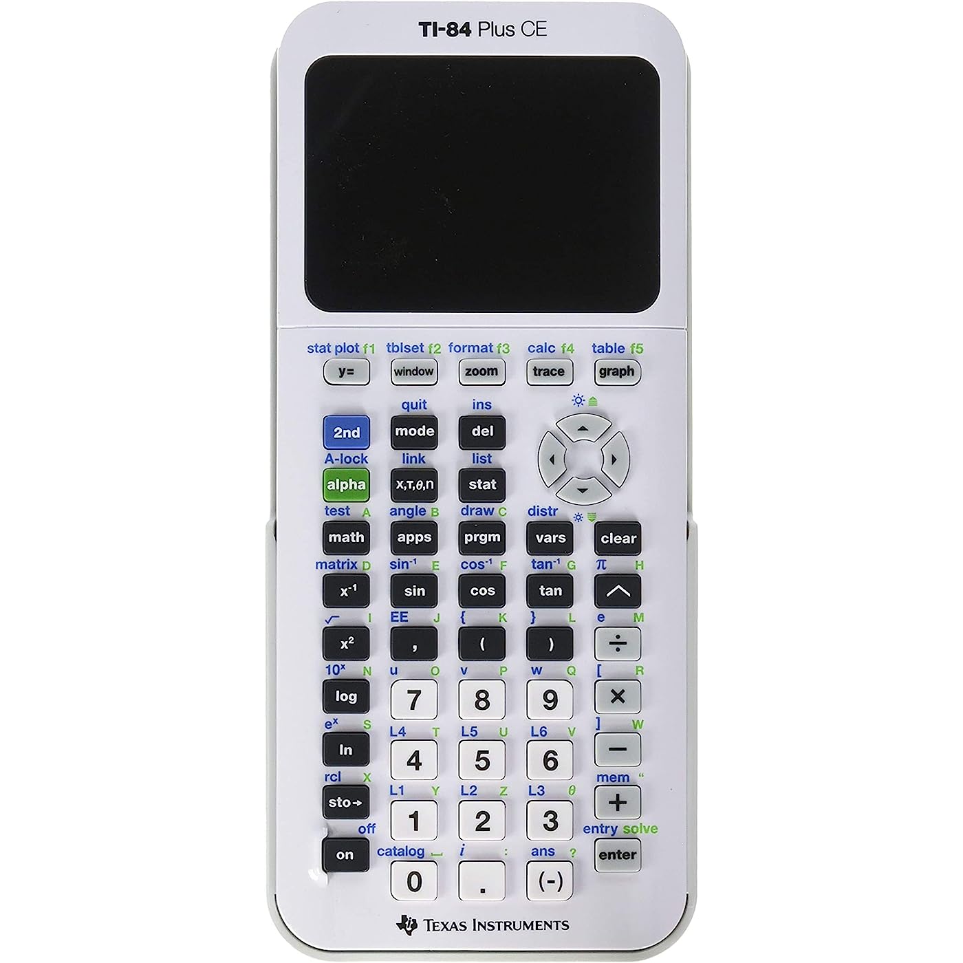 Texas Instruments TI-84 Plus CE Graphing Calculator (White)