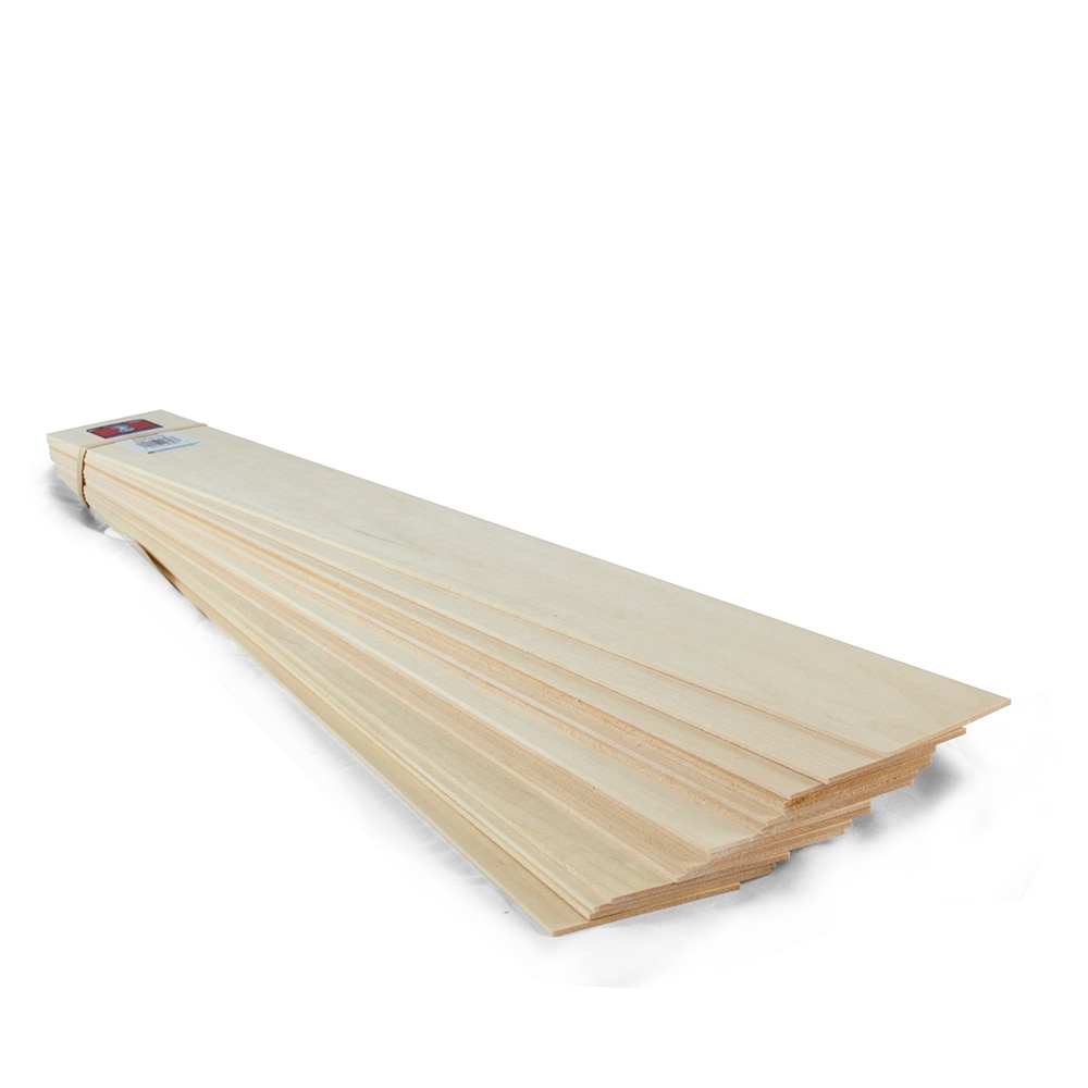 Midwest Basswood Sheet, 24" x 3" x 3/32"