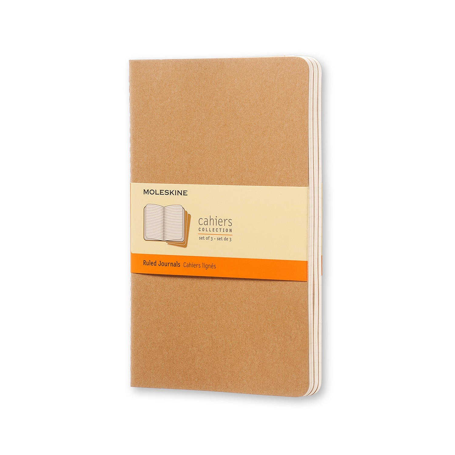 Moleskine Cahier Journal (Set of 3) Ruled Soft Cover