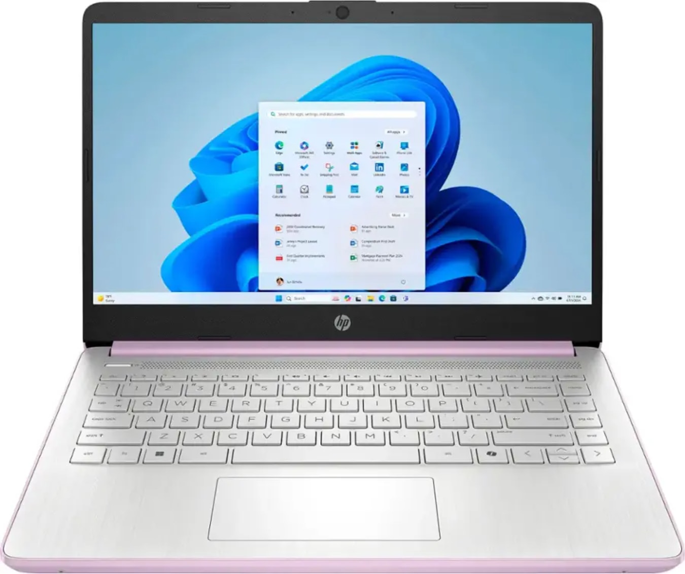 HP 14" Touch Celeron N4500 4GB Memory/ 64GB SSD Win11H Notebook Honey Lavender