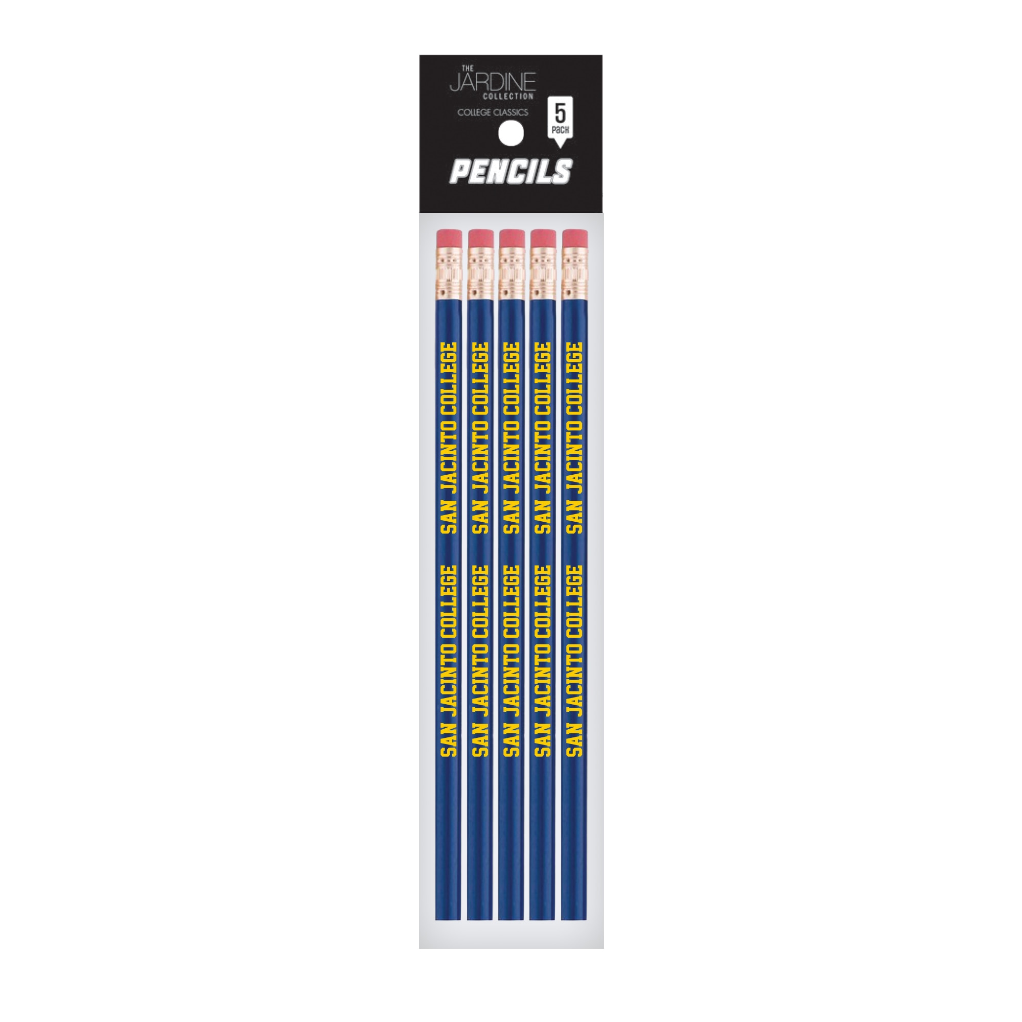 Emblematic Pencil 5pk School Name