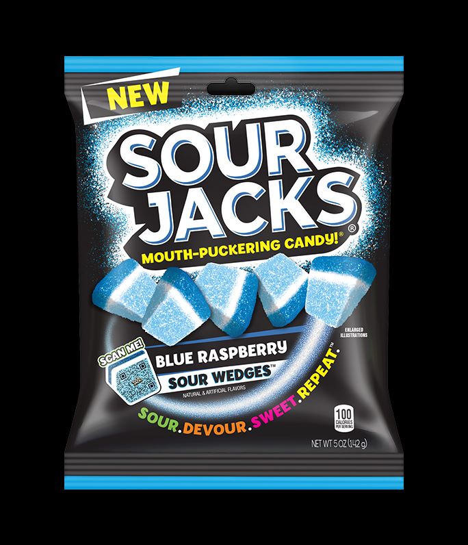 Sour Jacks Blue Raspberry Wedges 5oz