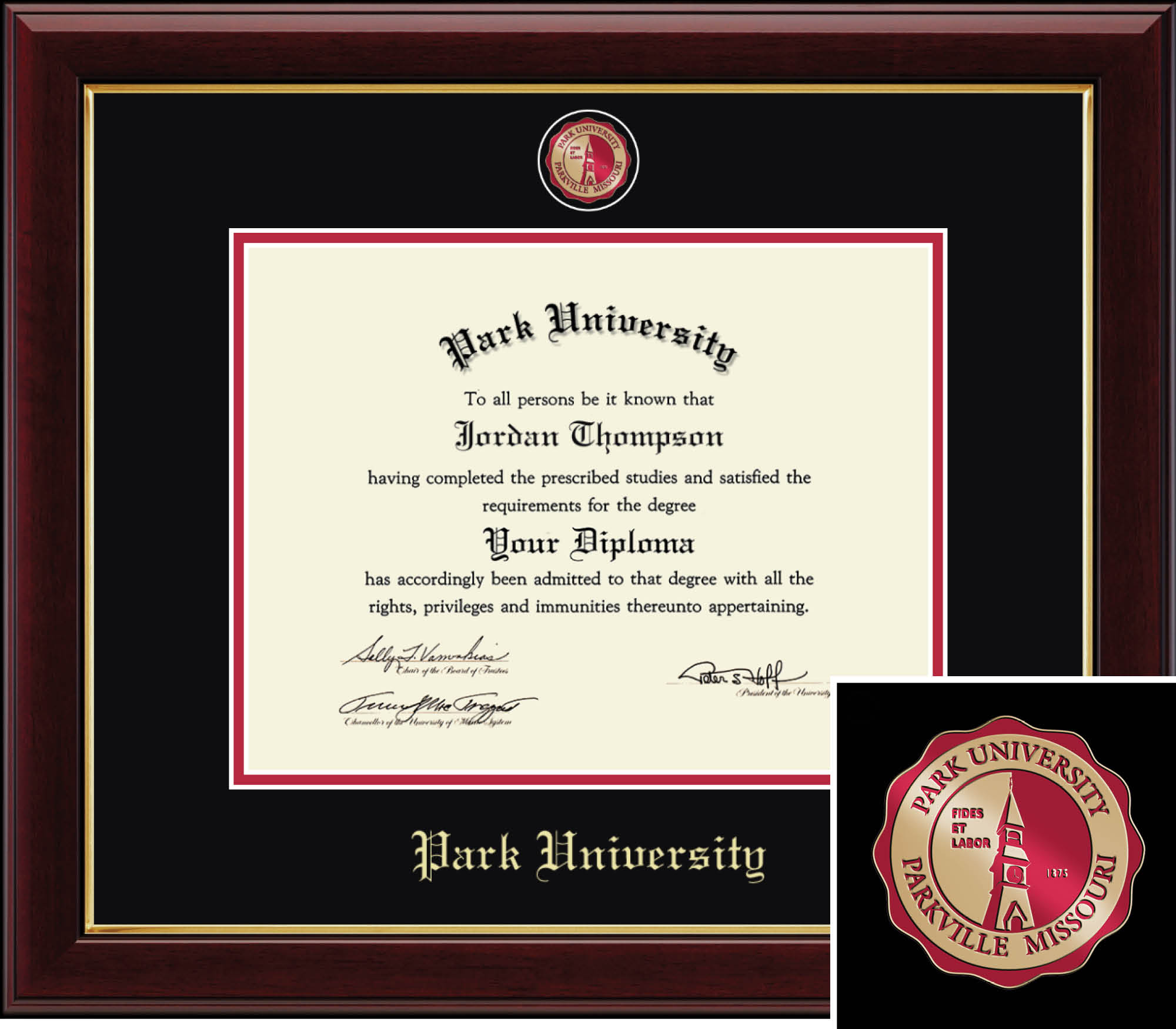 Church Hill Classics Masterpiece 8.5x11 Cherry Diploma Frame