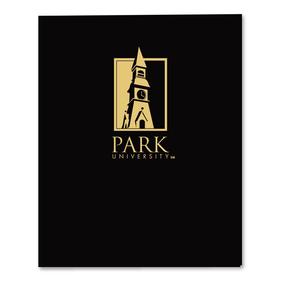 Roaring Twin Pocket Laminated Foil Portfolio 11 x 8.36