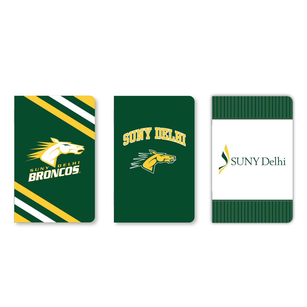Set of 3 School Spirit Pocket Sized Mini Notebooks