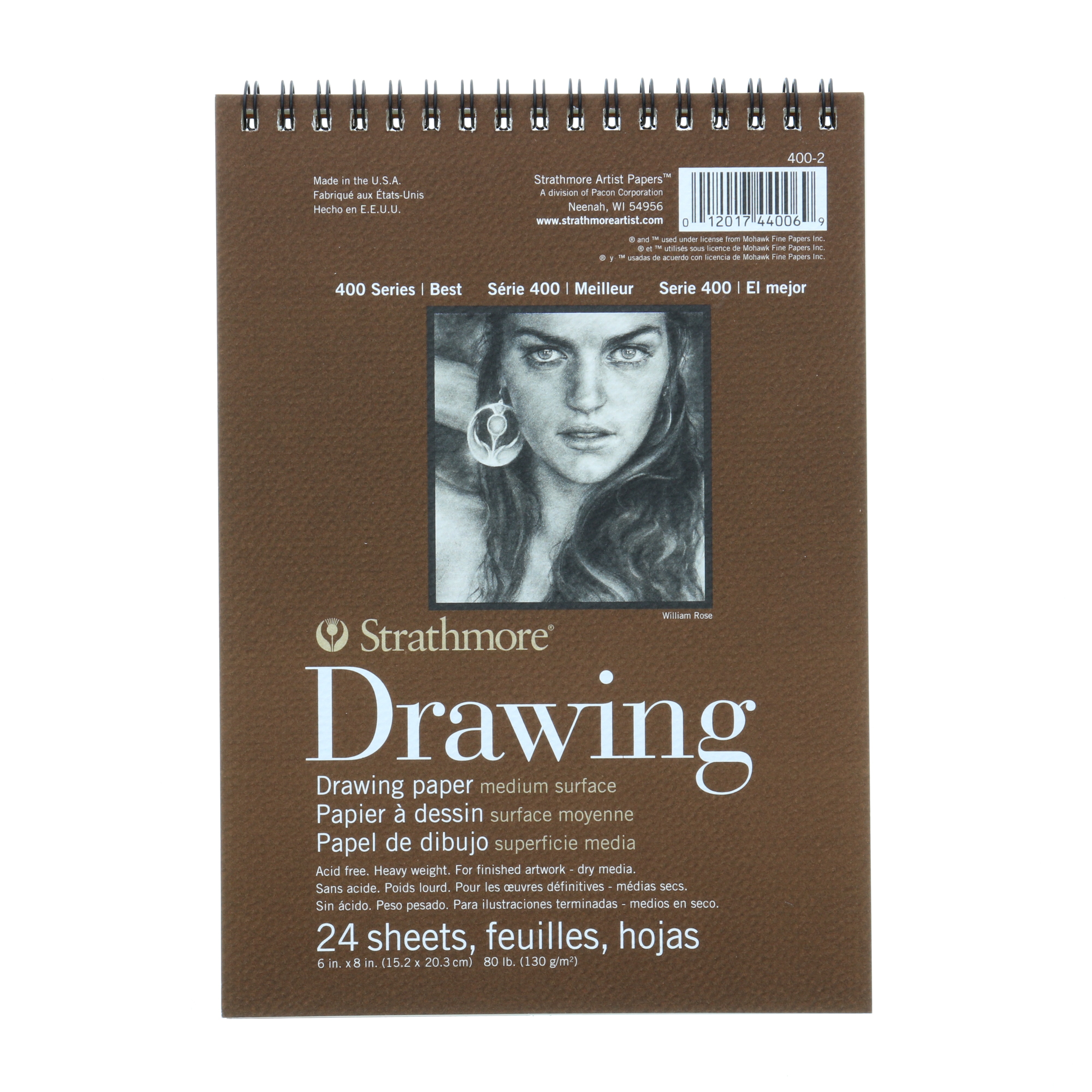 Strathmore 400 Series Drawing Paper Pad - 6" x 8" 24 Sheets