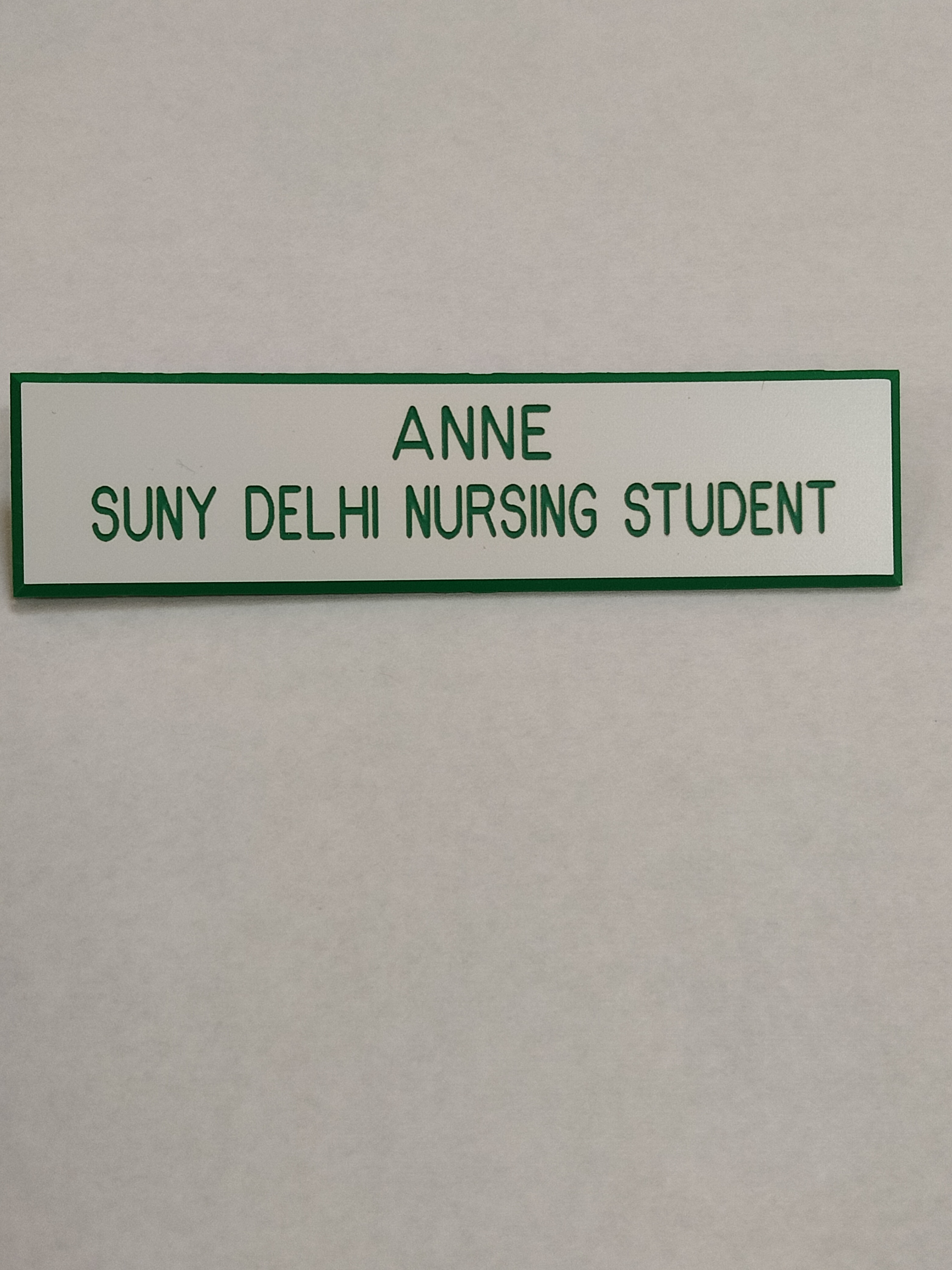 Nurse Name Badge_Emb White