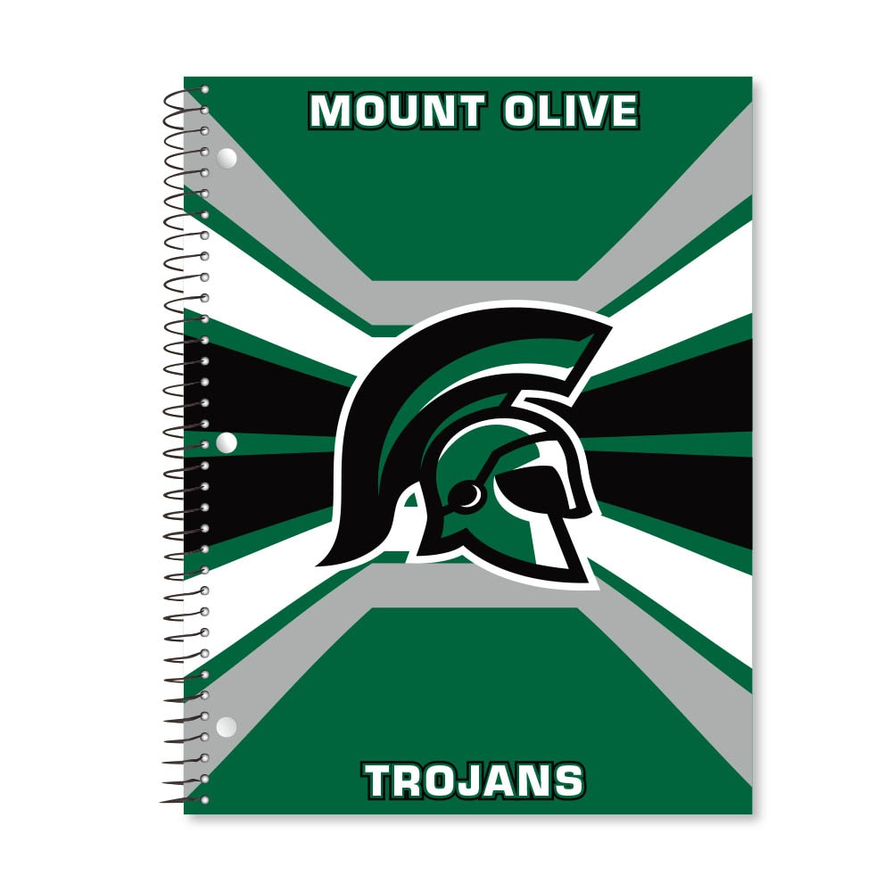 Digi Color Warp 1 Subject 11"x8.5" 70 Count College Ruled Spiral Notebook