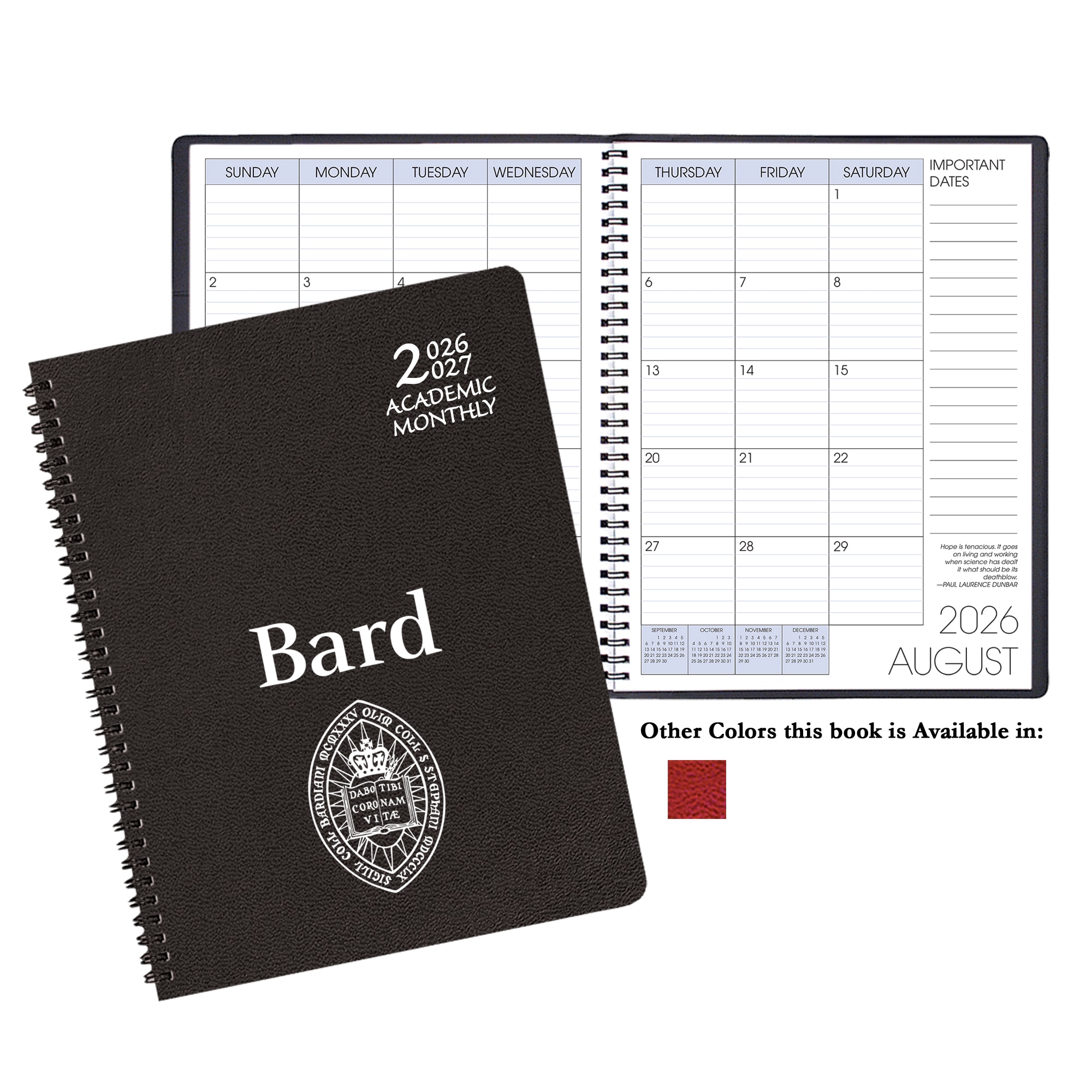Payne '26-'27 Imprinted Academic Monthly Planner