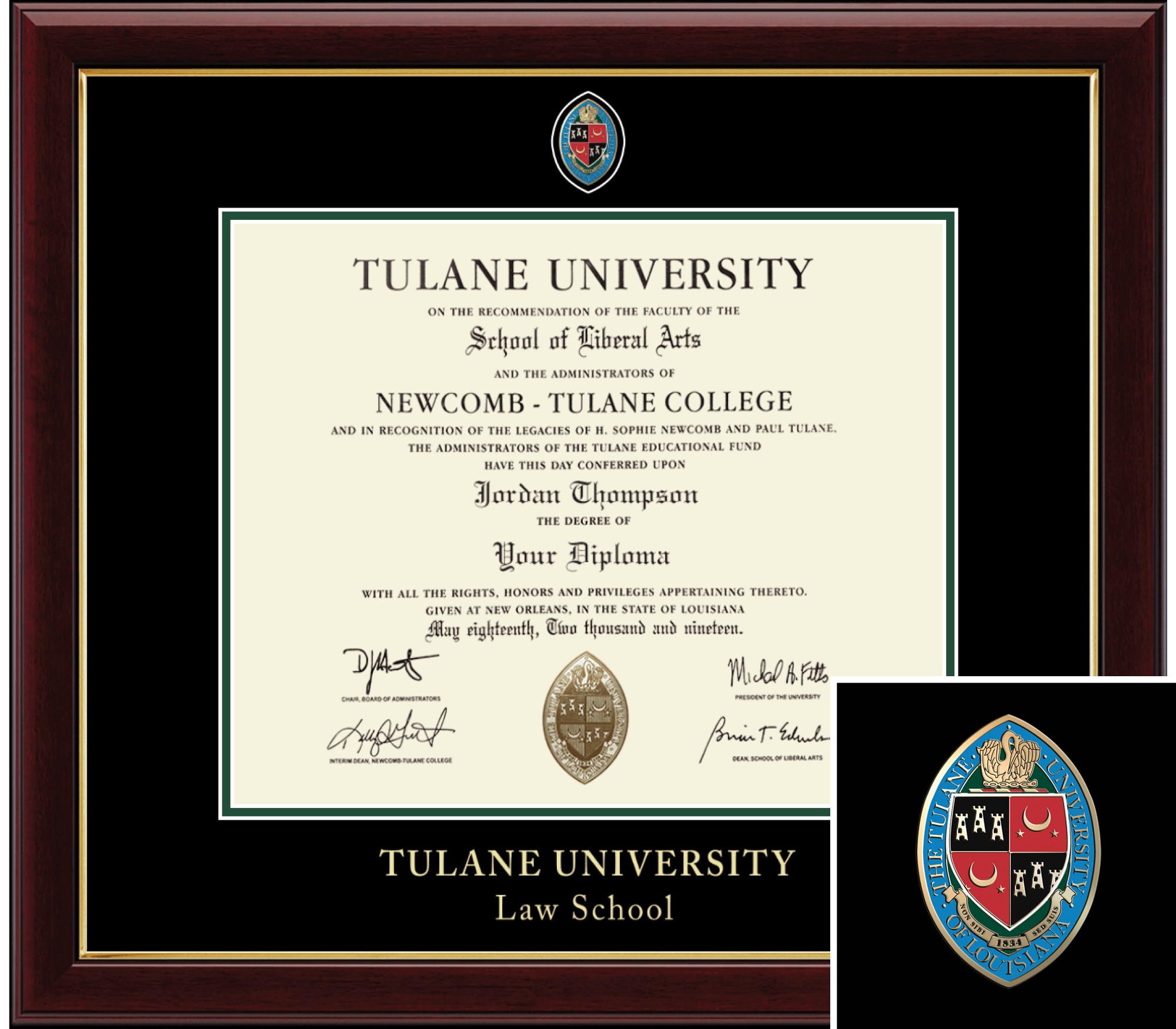 Church Hill Classics Masterpiece Business M PhD Diploma Frame