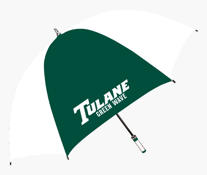 Tulane Green Wave "The Birdie" Sporty Fiberglass Shaft Golf Umbrella