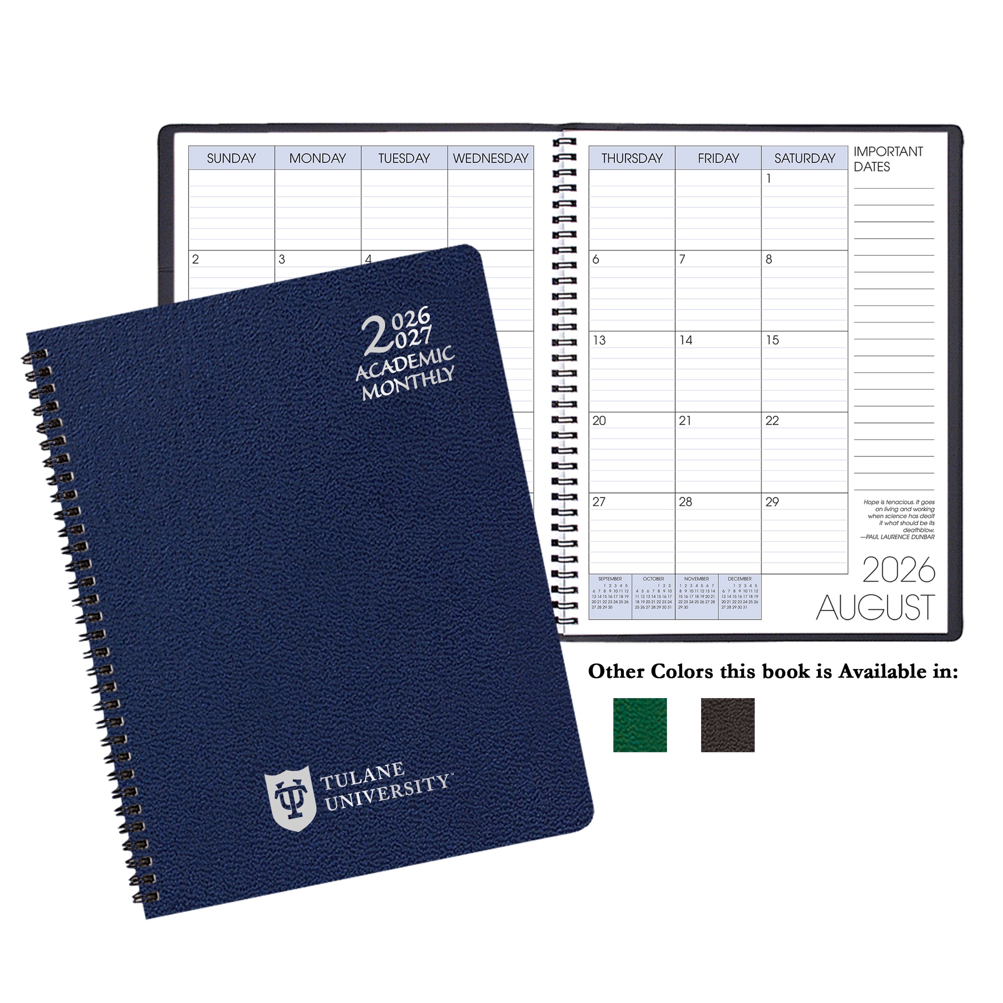 Payne '26-'27 Imprinted Academic Monthly Planner