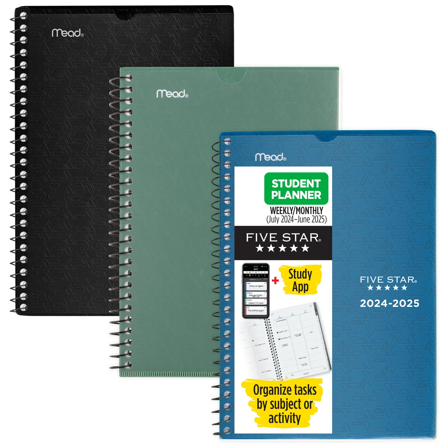 Five Star Customizable Small 2024-25 Planner, Assorted
