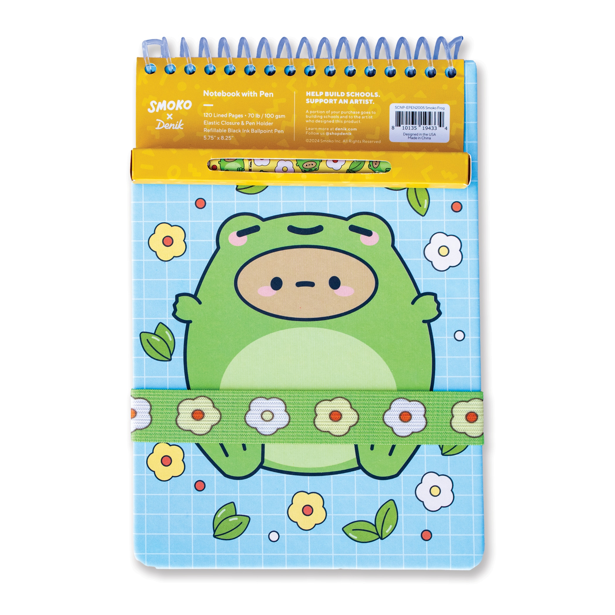 Smoko Frog top bound notepad