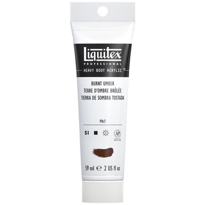 Liquitex Professional Heavy Body Acrylic Color, 2 oz. Tube, Burnt Umber