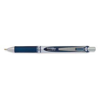 Energel RTX Medium Line Retractable 0.7mm Liquid Gel Pen Navy Blue Ink