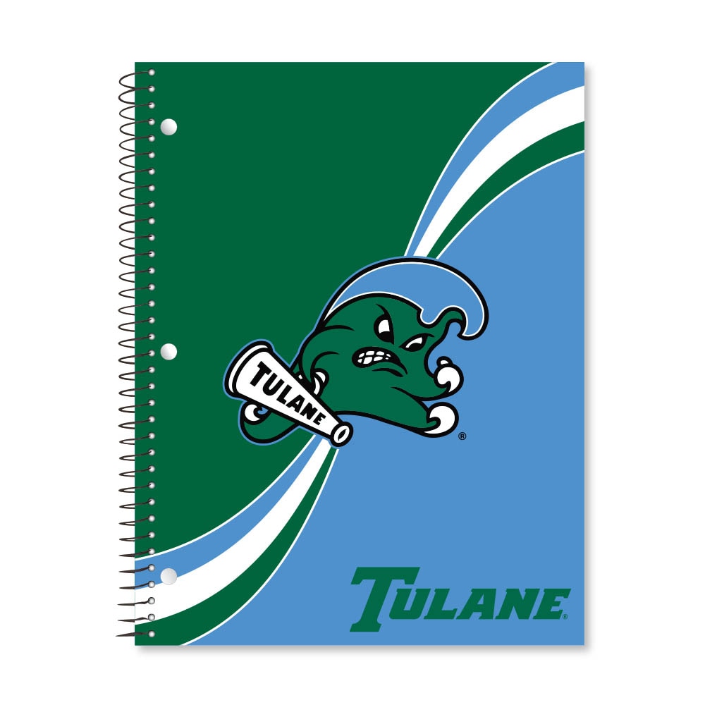 Digi Curve Divide 1 Subject 11"x8.5" 70 Count College Ruled Spiral Notebook