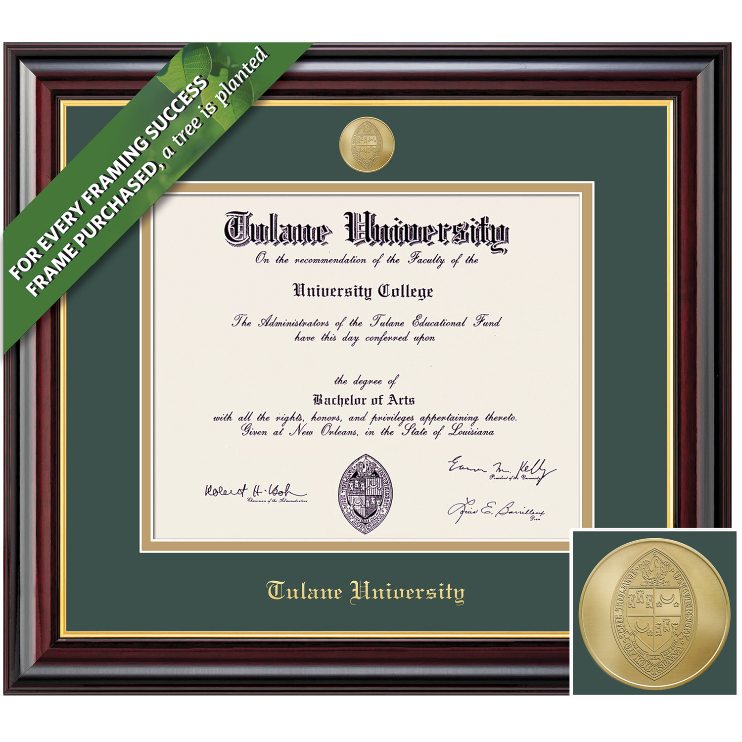 Framing Success 14 x 17 Windsor Gold Medallion Masters Diploma Frame