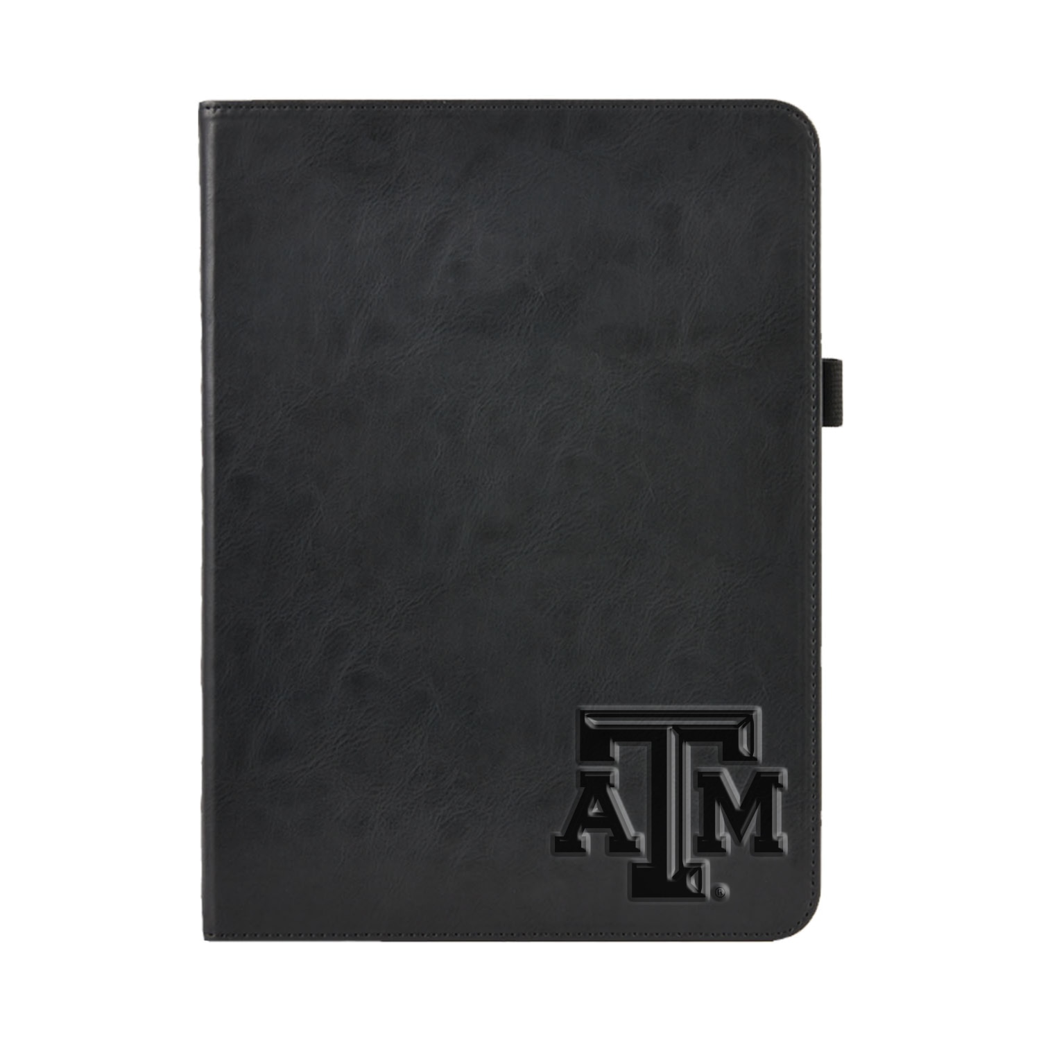 Texas A&M University Black Leather Folio Tablet Case, Alumni V2 - iPad (9th gen)