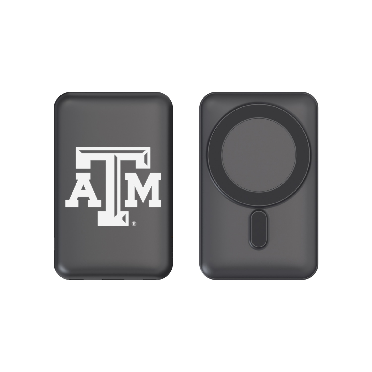 Texas A&M University Mag Safe Compatible Power Bank, Black, Alumni