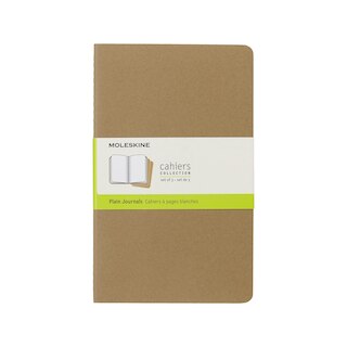 Moleskine Cahier Journal (Set of 3)Pocket Plain Black Soft Cover