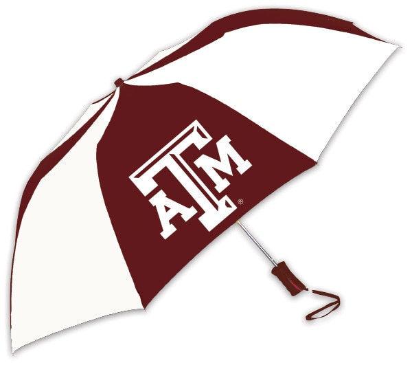 Texas A&M Aggies "The Sport" 2-Tone Emblematic Umbrella Automatic Folding 48" Coverage