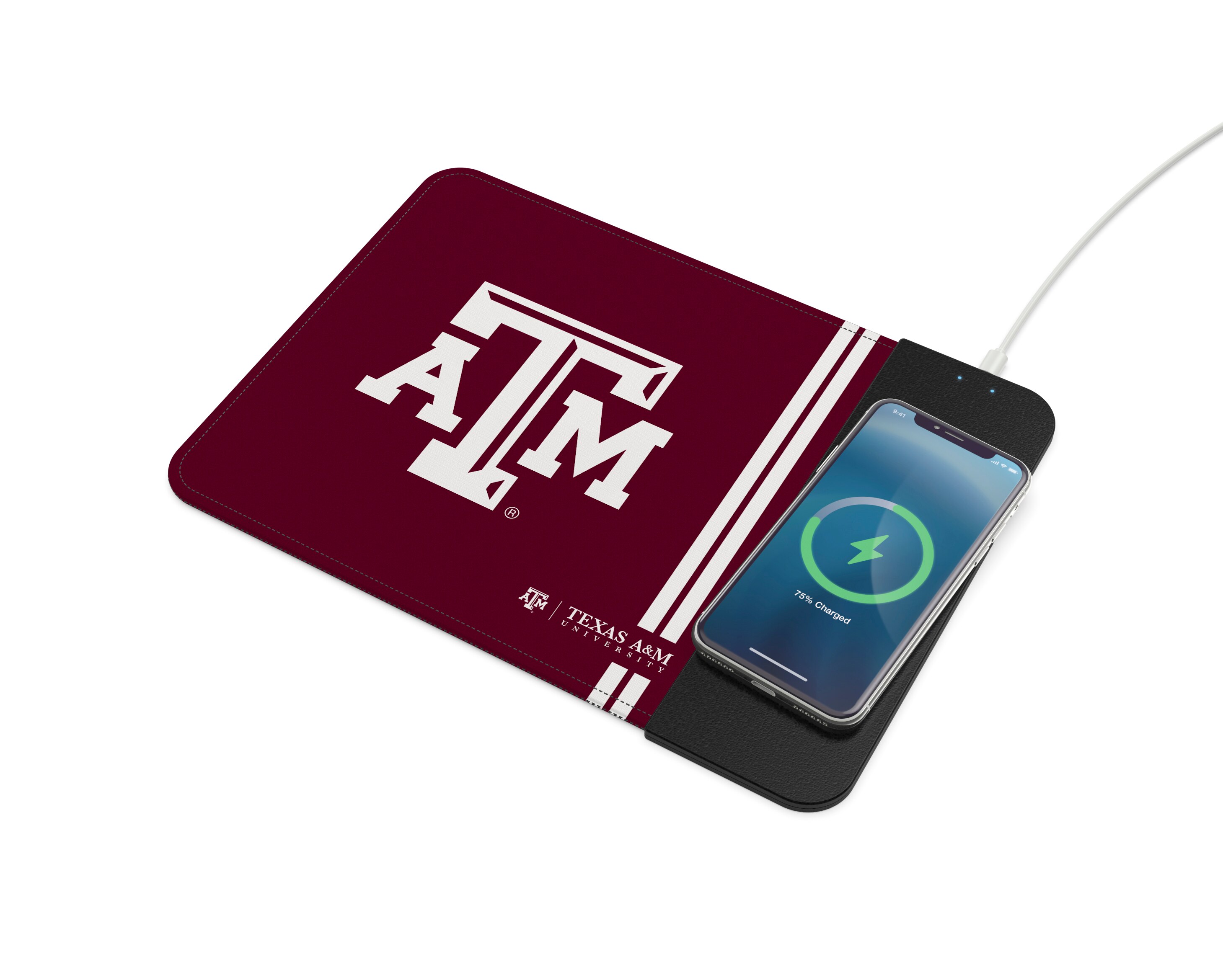 Texas A&M Aggies Wireless Charging Mousepad