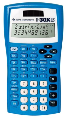 Scientific calculator with equation recall combines statistics and advanced scientific functions. Two-line display shows entries on the top line and results on the bottom line. Entry line on the top of the display shows up to 11 characters and can sc