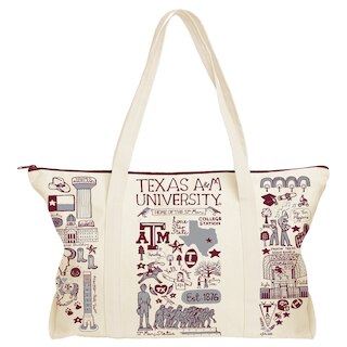 Texas A&M Aggies Julia Gash Weekend Tote natural