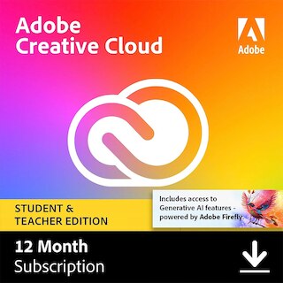 Adobe Creative Cloud Student & Teacher Edition (12-Month Subscription)
