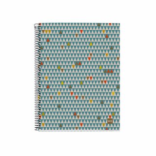 Mr Recycled Triangles Notebook Medium