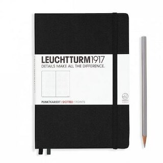 Leuchtturm1917, Medium (A5) Size Notebook, Dotted, Anthracite