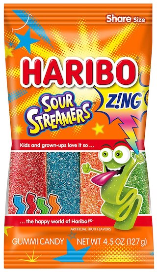 Sour Zing Gummies, Haribo