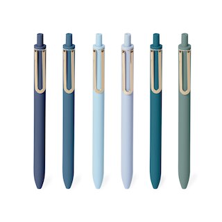 Gel Luxe Pens, 12PK, Asst Blues