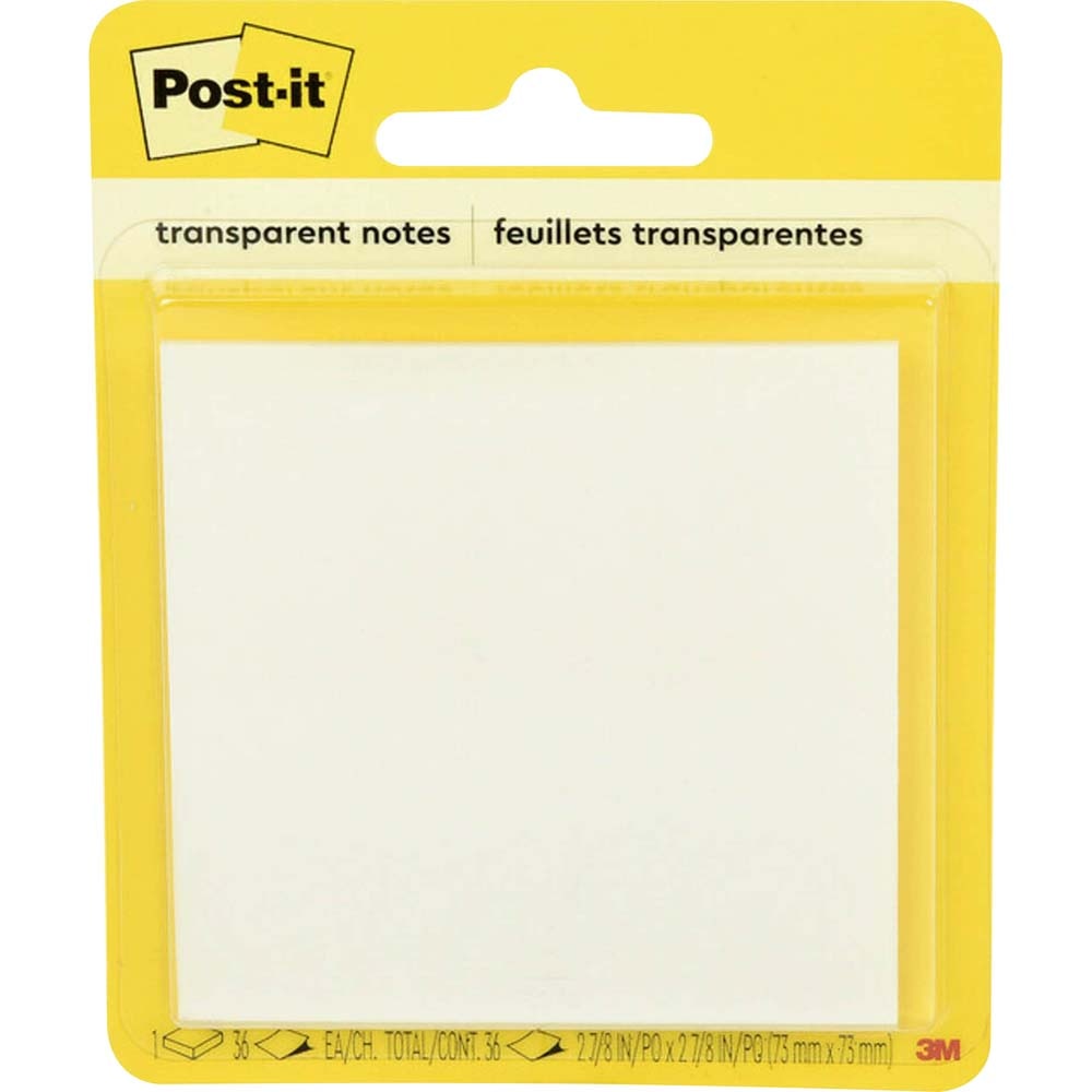 Post-it 3x3 Transparent Notes 1Pack
