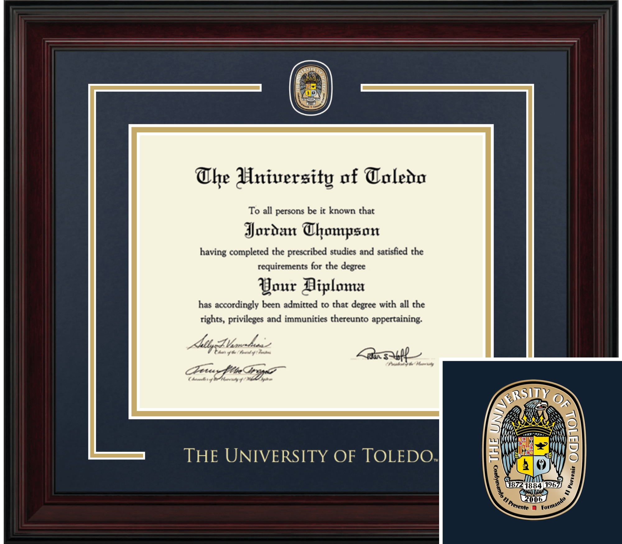 Church Hill Classics, Showcase, 8x10, Cherry, Diploma Frame