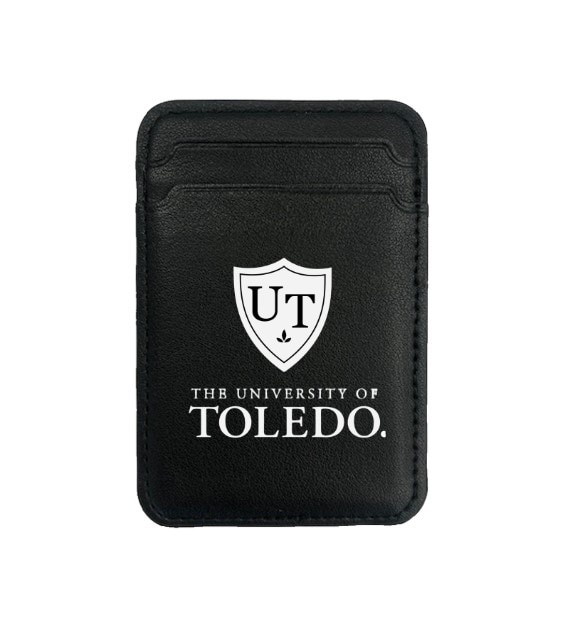 University of Toledo V2 Leather Wallet Sleeve (Top Load), Black, Classic V1