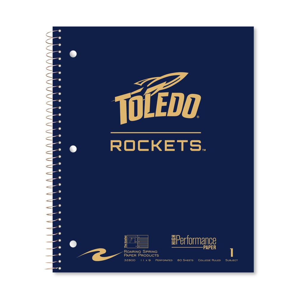 Roaring Premium 1 Subject Notebook, 8.5x11 College Ruled 20lb Paper, Pressboard Foil Cover