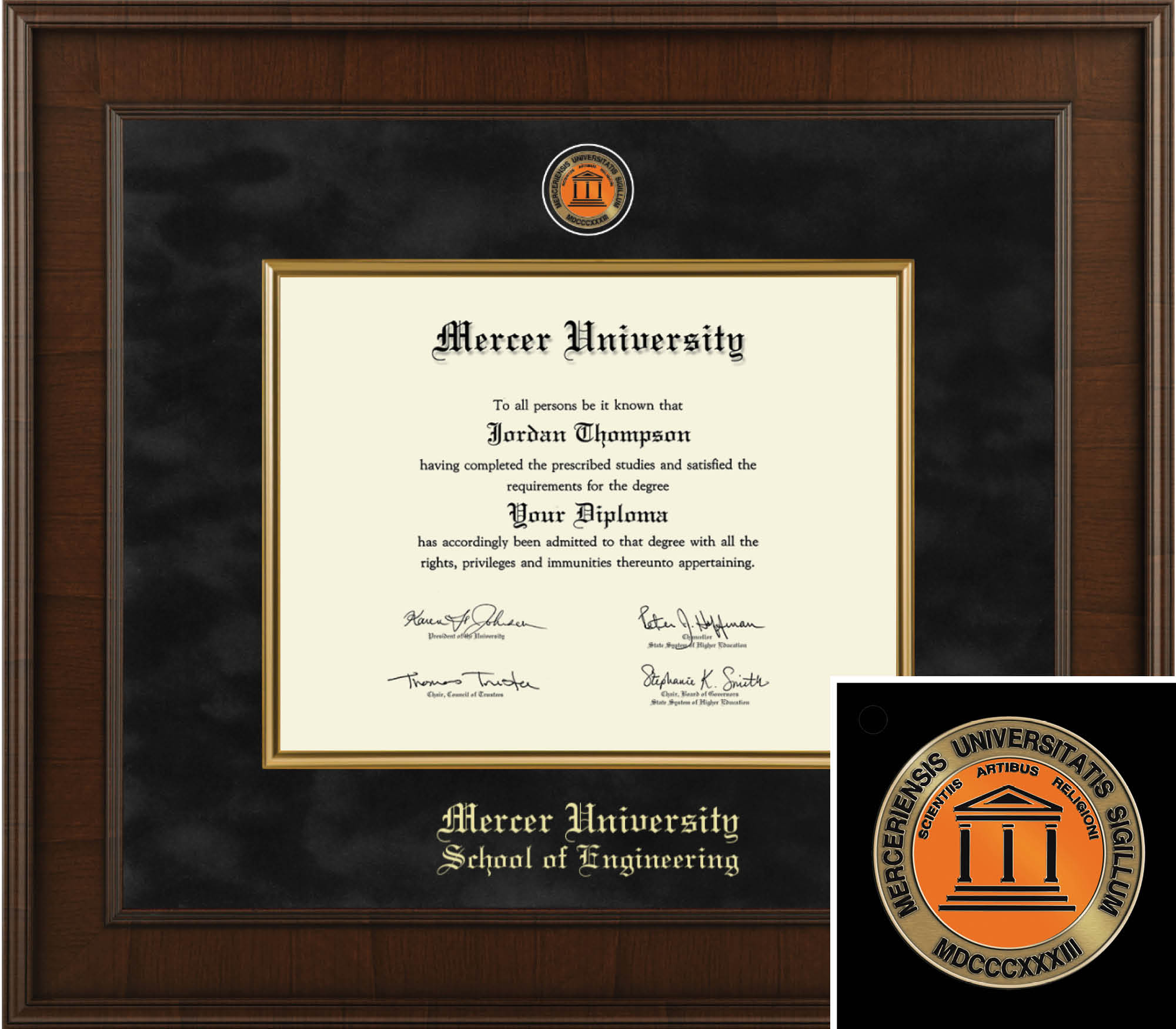 Church Hill Classics Presidential 8.5x11 Engineering Diploma Frame