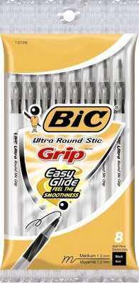 BicPen UltraRntickGri8pkBlk