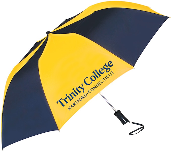 Trinity College "The Sport" 2-Tone Emblematic Umbrella Automatic Folding 48" Coverage