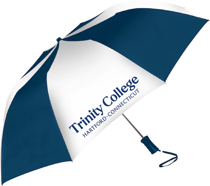 Trinity College "The Sport" 2-Tone Emblematic Umbrella Automatic Folding 48" Coverage