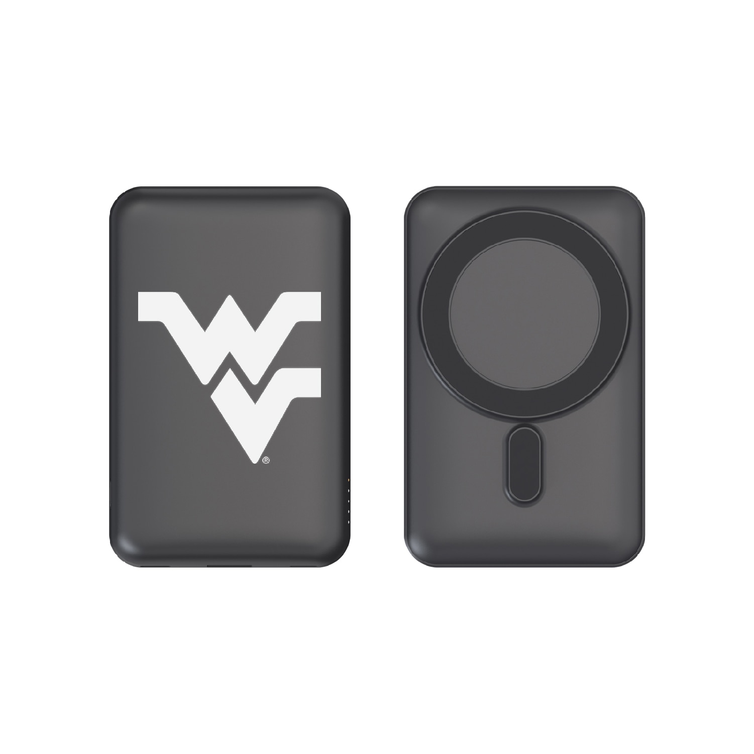 West Virginia University Mag Safe Compatible Power Bank, Black, Alumni